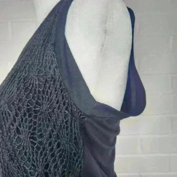Papermoon stitch fix women's black knit sleeveless blouse size XS - Picture 5 of 7